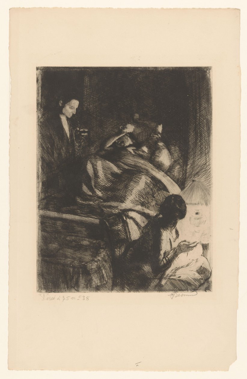 Kvinne i fødsel av Albert Besnard