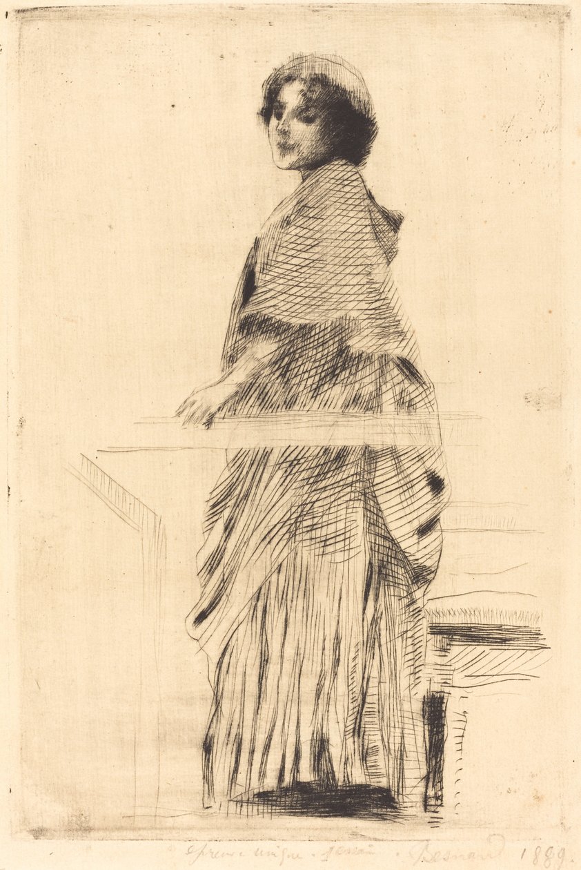 Kvinne i en kappe av Albert Besnard