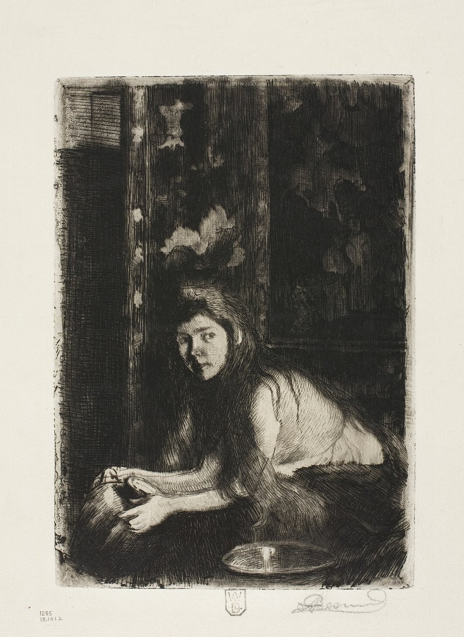 Kvinne med vase av Albert Besnard