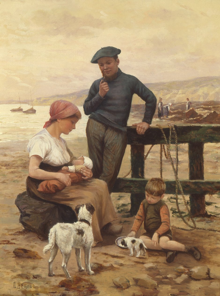 En fisker og hans familie av Albert Besnou