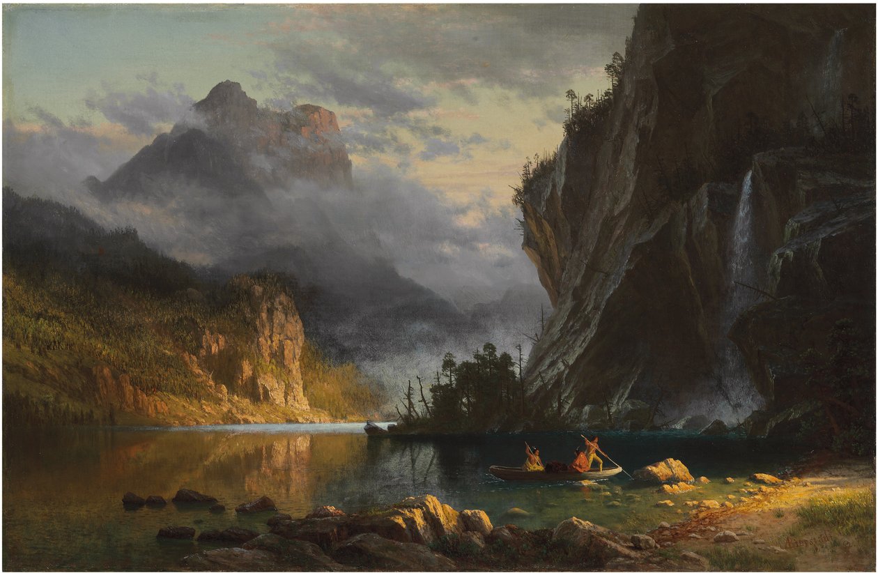 (olje på lerret) av Albert Bierstadt