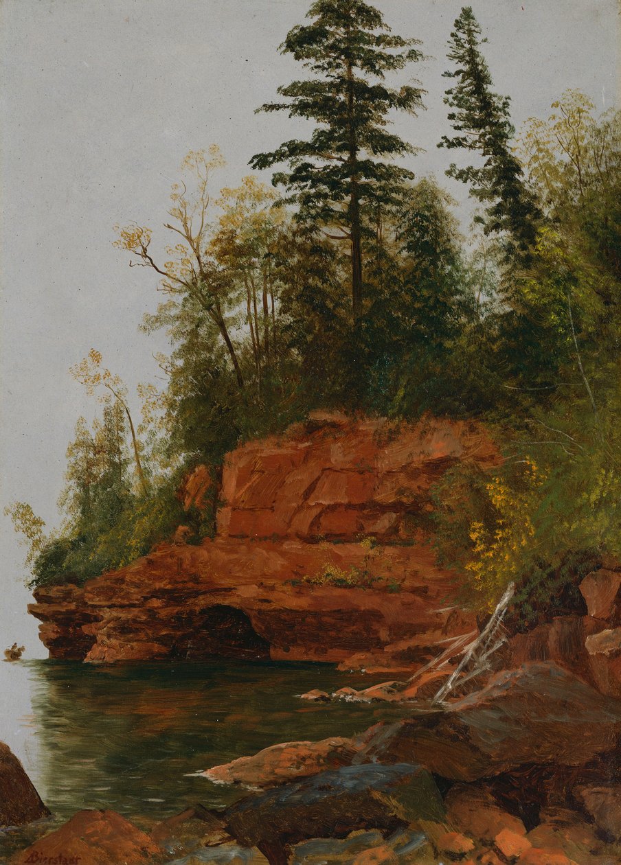 En steinete bukt av Albert Bierstadt