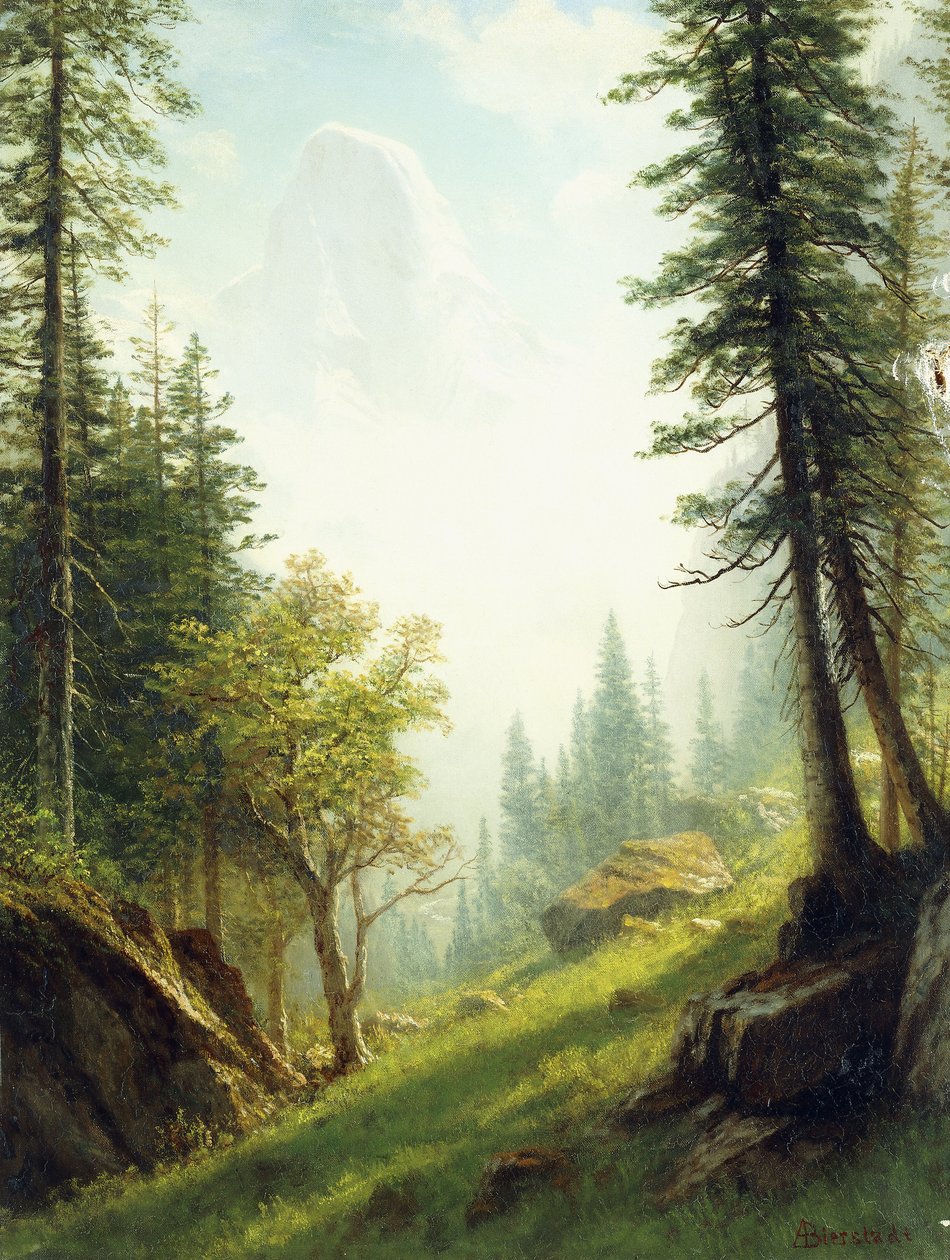 Blant de Berner Alpene, av Albert Bierstadt