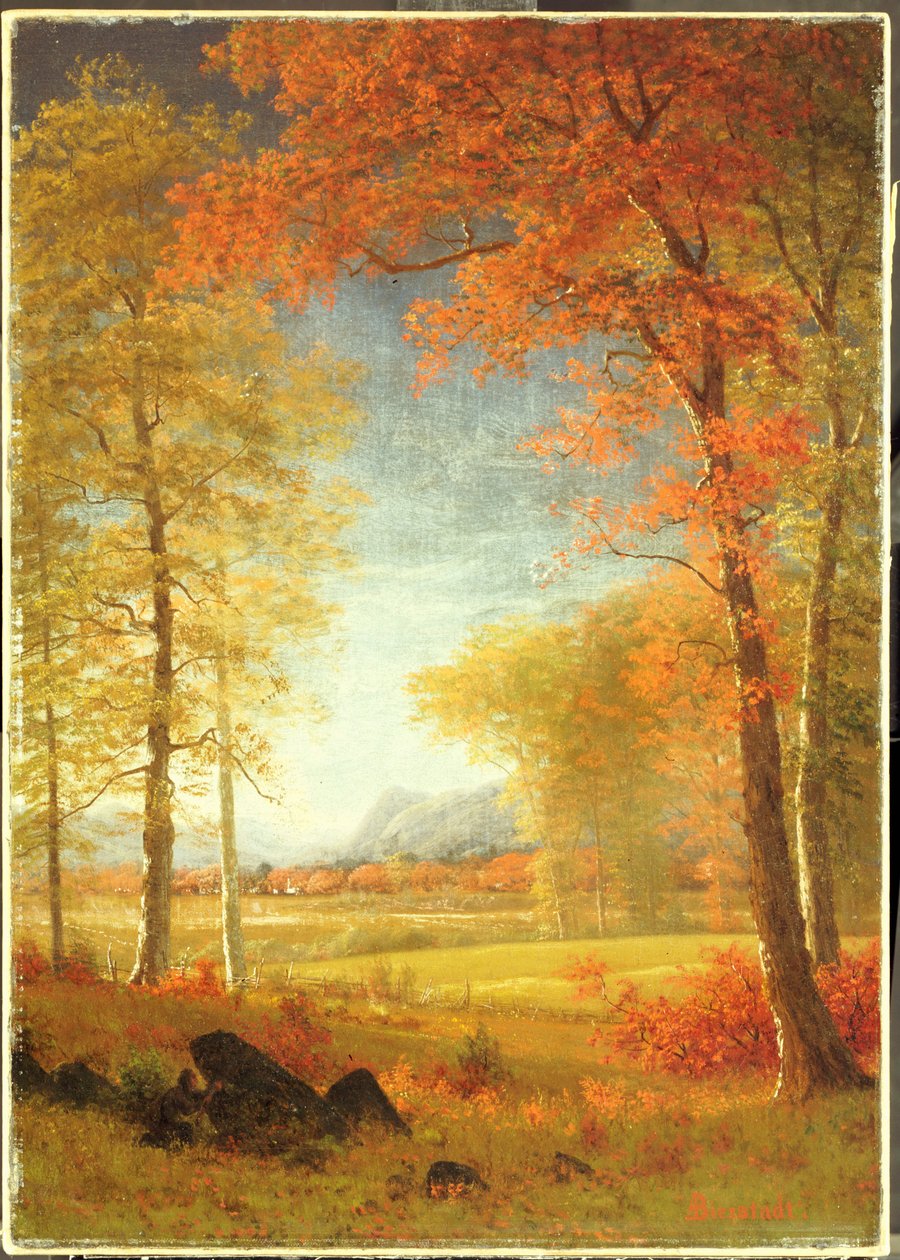 Høst i Amerika, Oneida County, New York av Albert Bierstadt