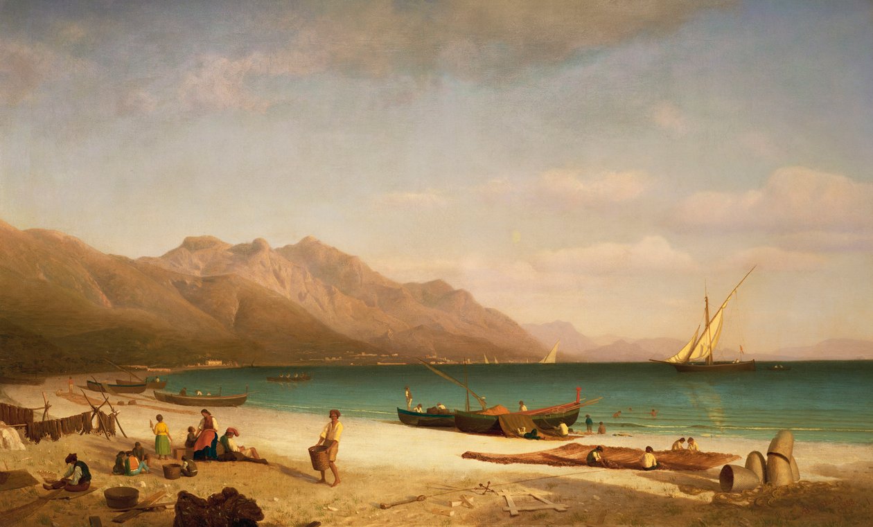 Salernobukta, 1858 av Albert Bierstadt