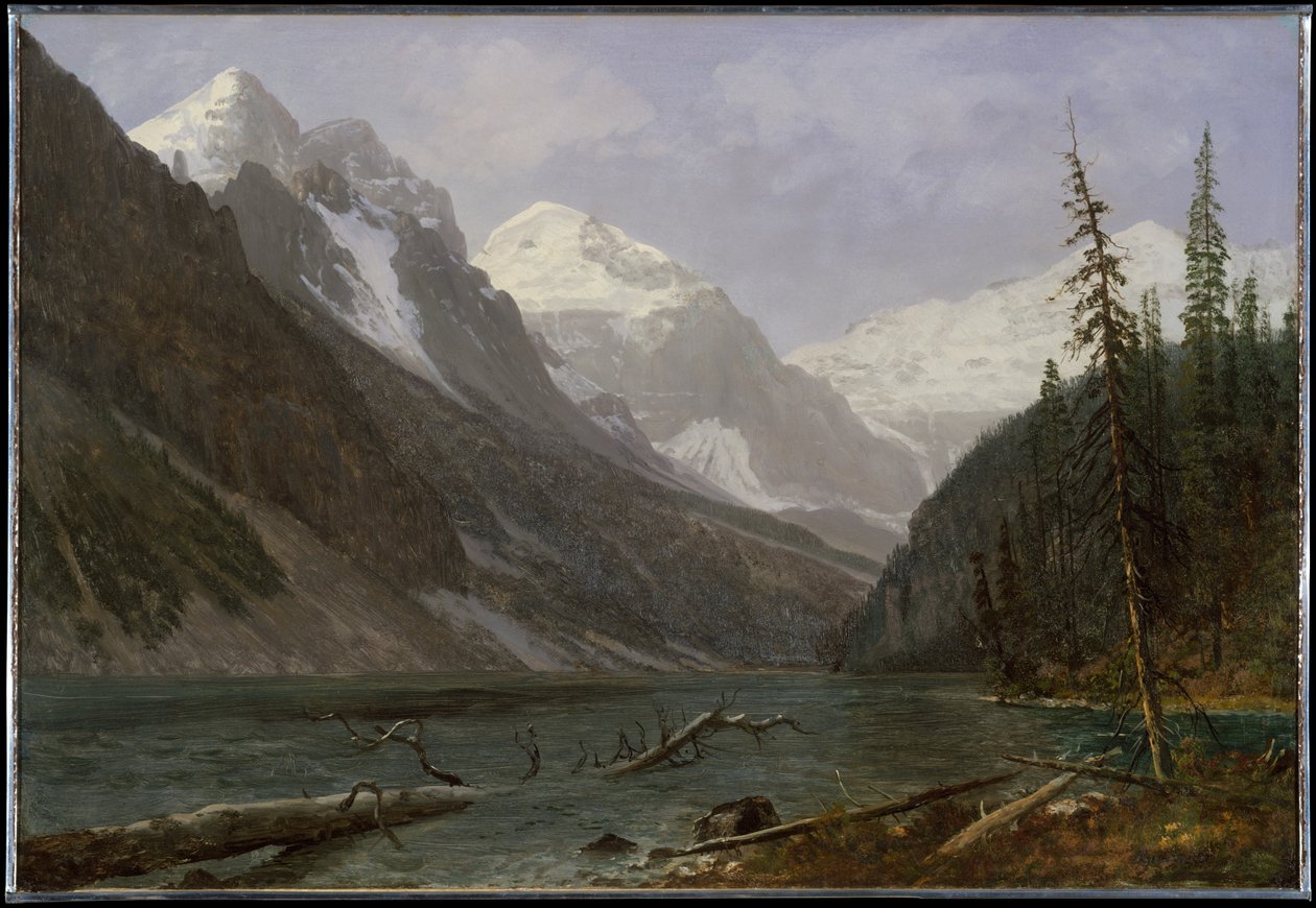 Canadiske Rocky Mountains (Lake Louise) av Albert Bierstadt
