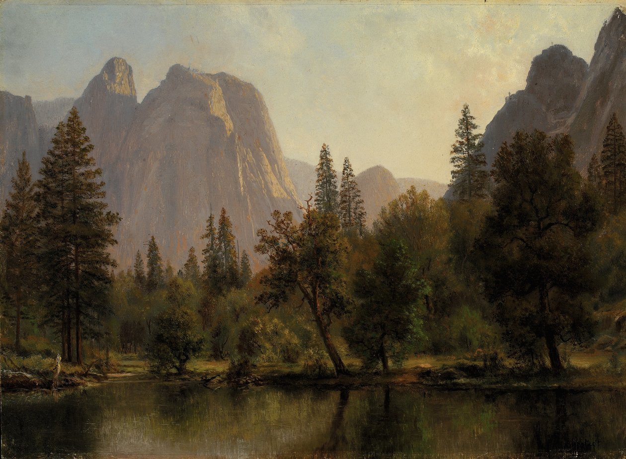 Cathedral Rocks, Yosemite-dalen av Albert Bierstadt