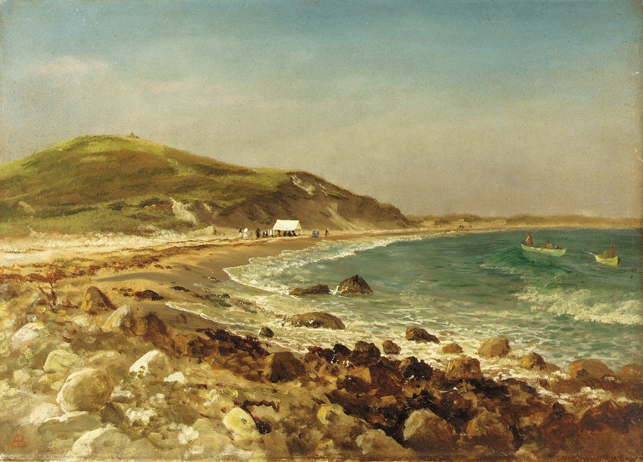 Kystscene av Albert Bierstadt