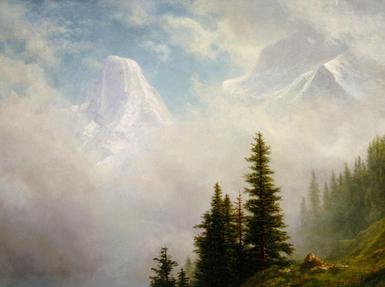 Høyt i fjellene av Albert Bierstadt