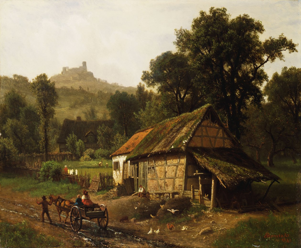 Ved foten, 1861 av Albert Bierstadt