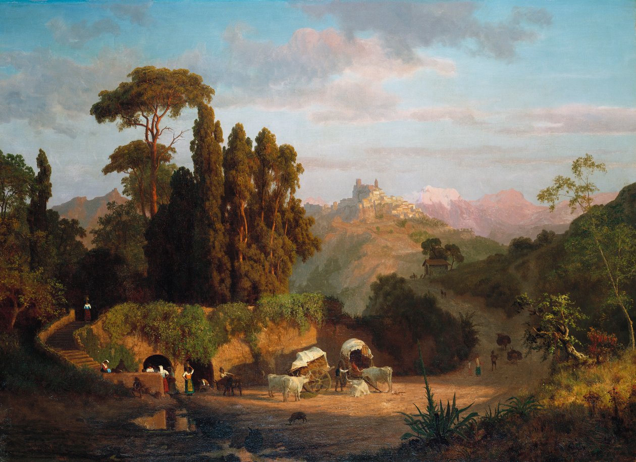 Italienske fjell, 1859 av Albert Bierstadt