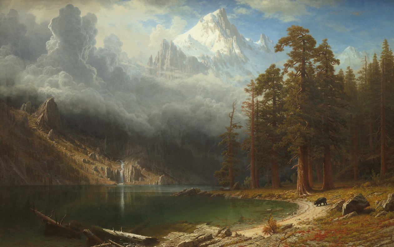 Mount Corcoran, ca. 1876-77 (olje på lerret) av Albert Bierstadt