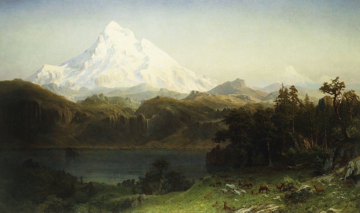 Mount Hood i Oregon, av Albert Bierstadt