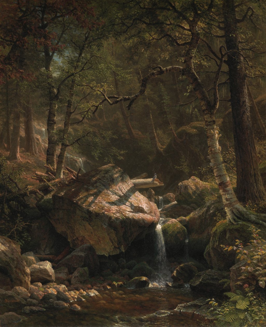 Mountain Brook, 1863 av Albert Bierstadt