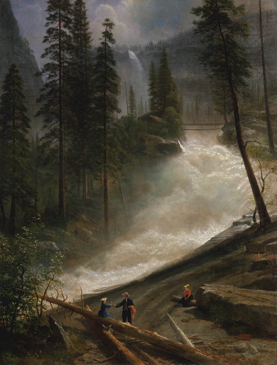 Nevada Falls, Yosemite, 1872 eller 1873. av Albert Bierstadt