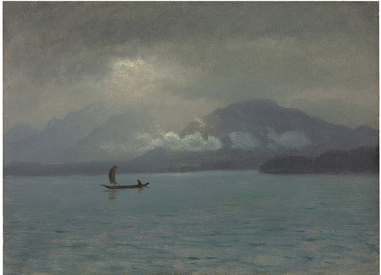 Nordvestkysten, ca. 1889 av Albert Bierstadt