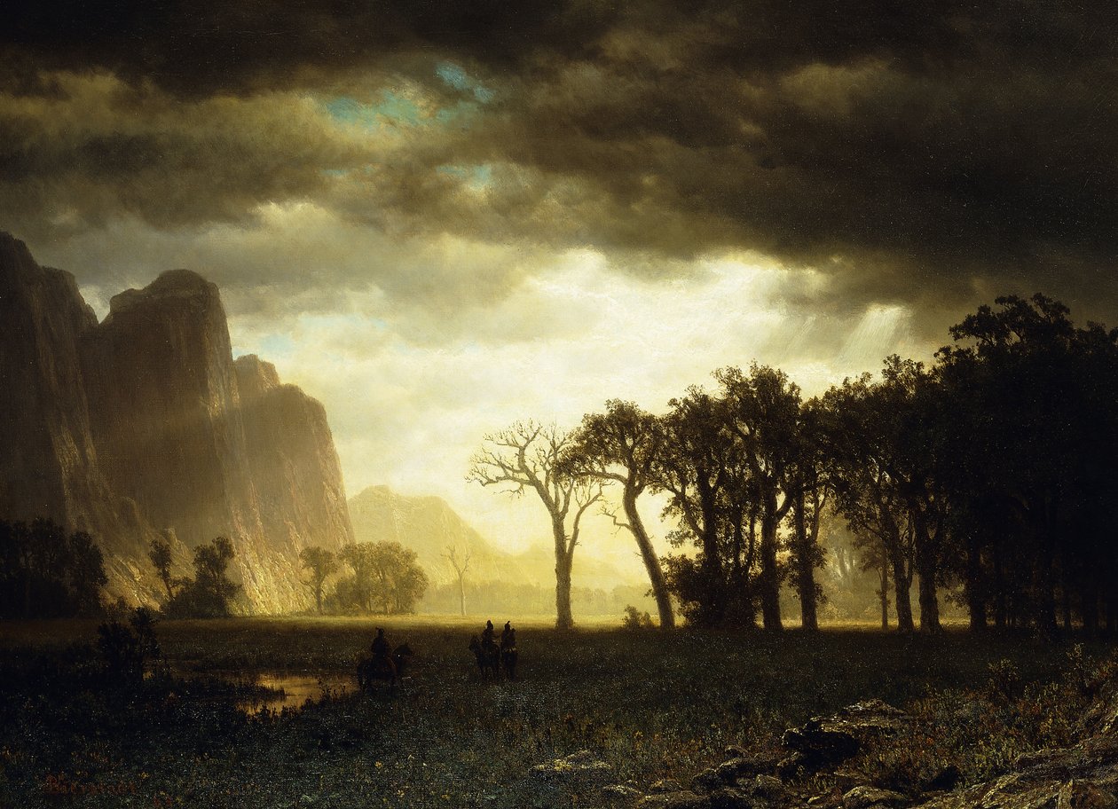 Passing Storm i Yosemite, 1865 av Albert Bierstadt