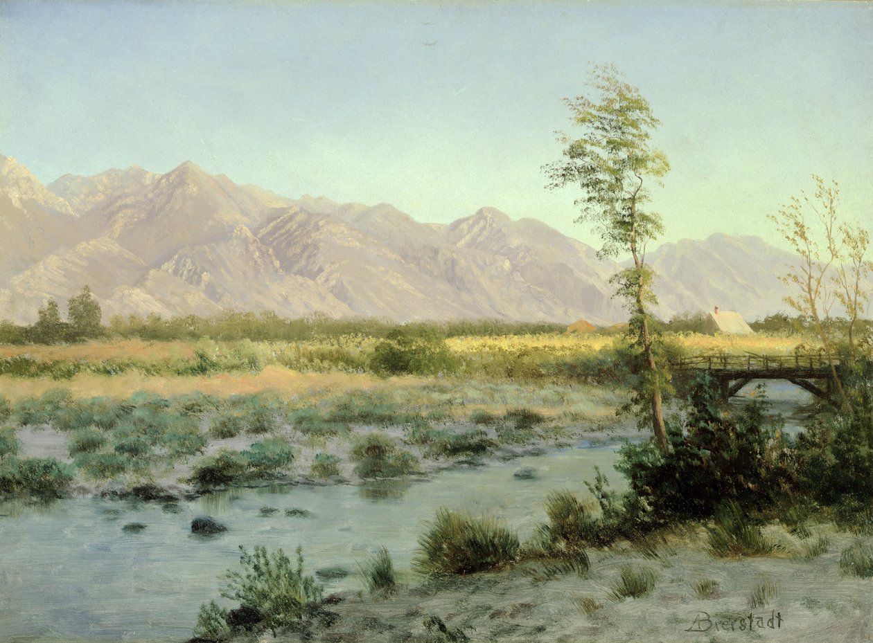 Prærielandskap av Albert Bierstadt