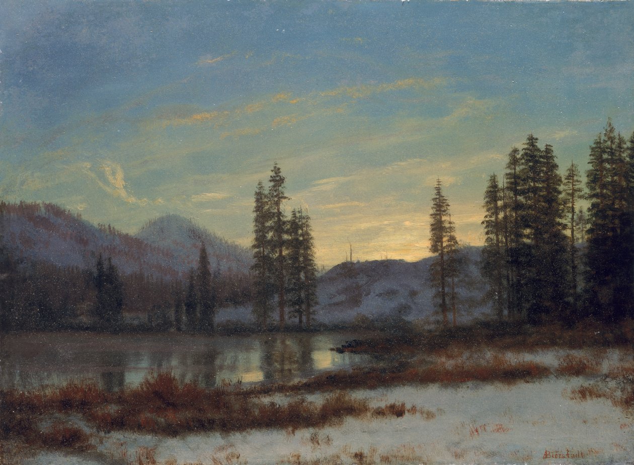 Snø i Rockies av Albert Bierstadt
