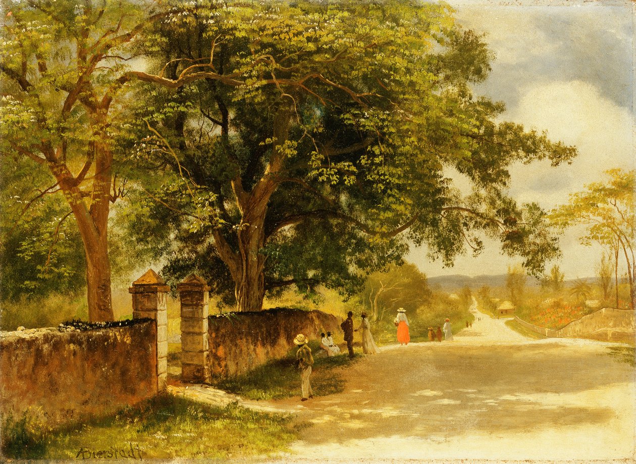 Gate i Nassau, ca. 1878 av Albert Bierstadt