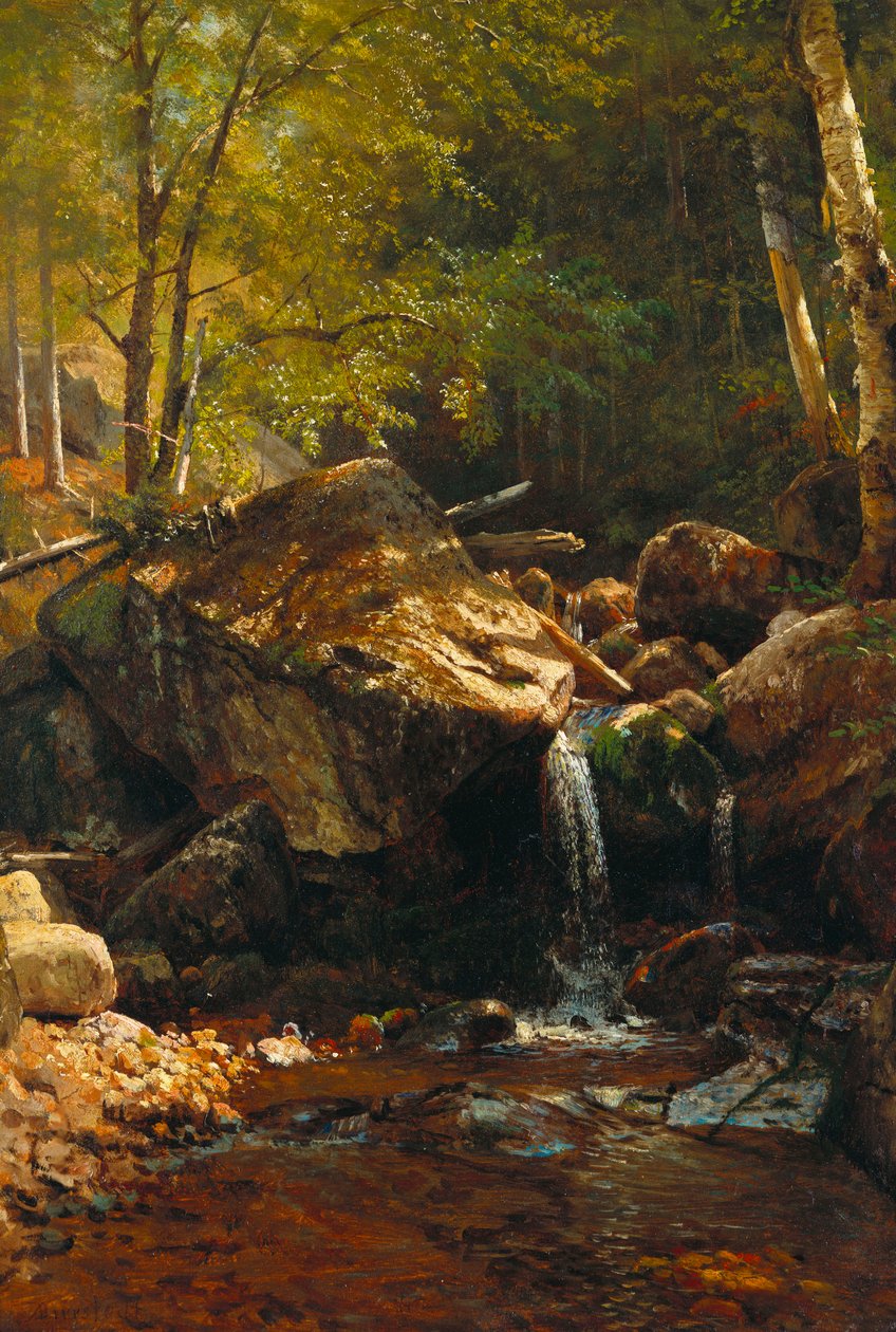 Thompson Cascade, White Mountains av Albert Bierstadt