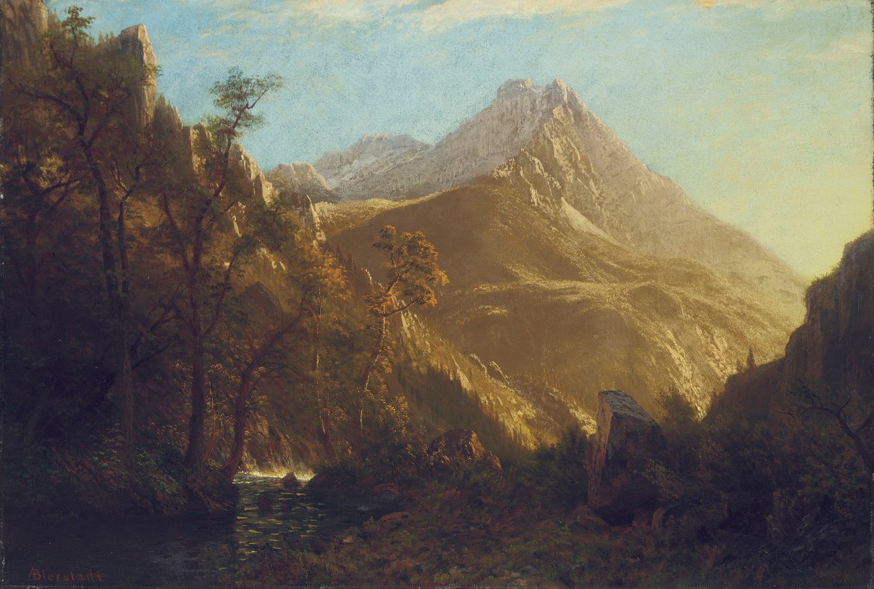 Wasatch-fjellene av Albert Bierstadt