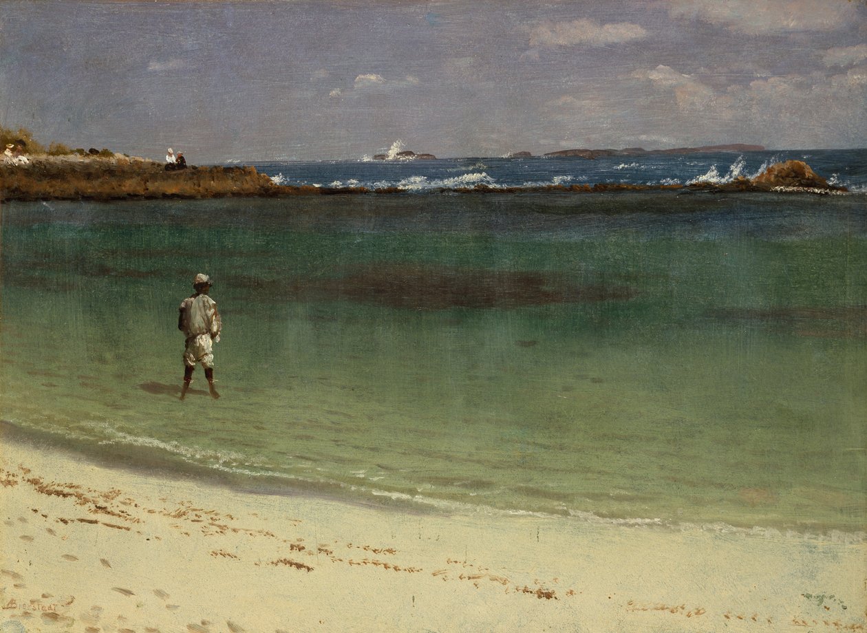 Kystscene i Vestindia av Albert Bierstadt