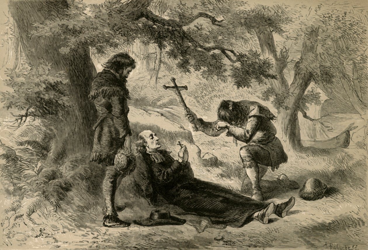 Far Marquettes død, 1877. av Albert Bobbett