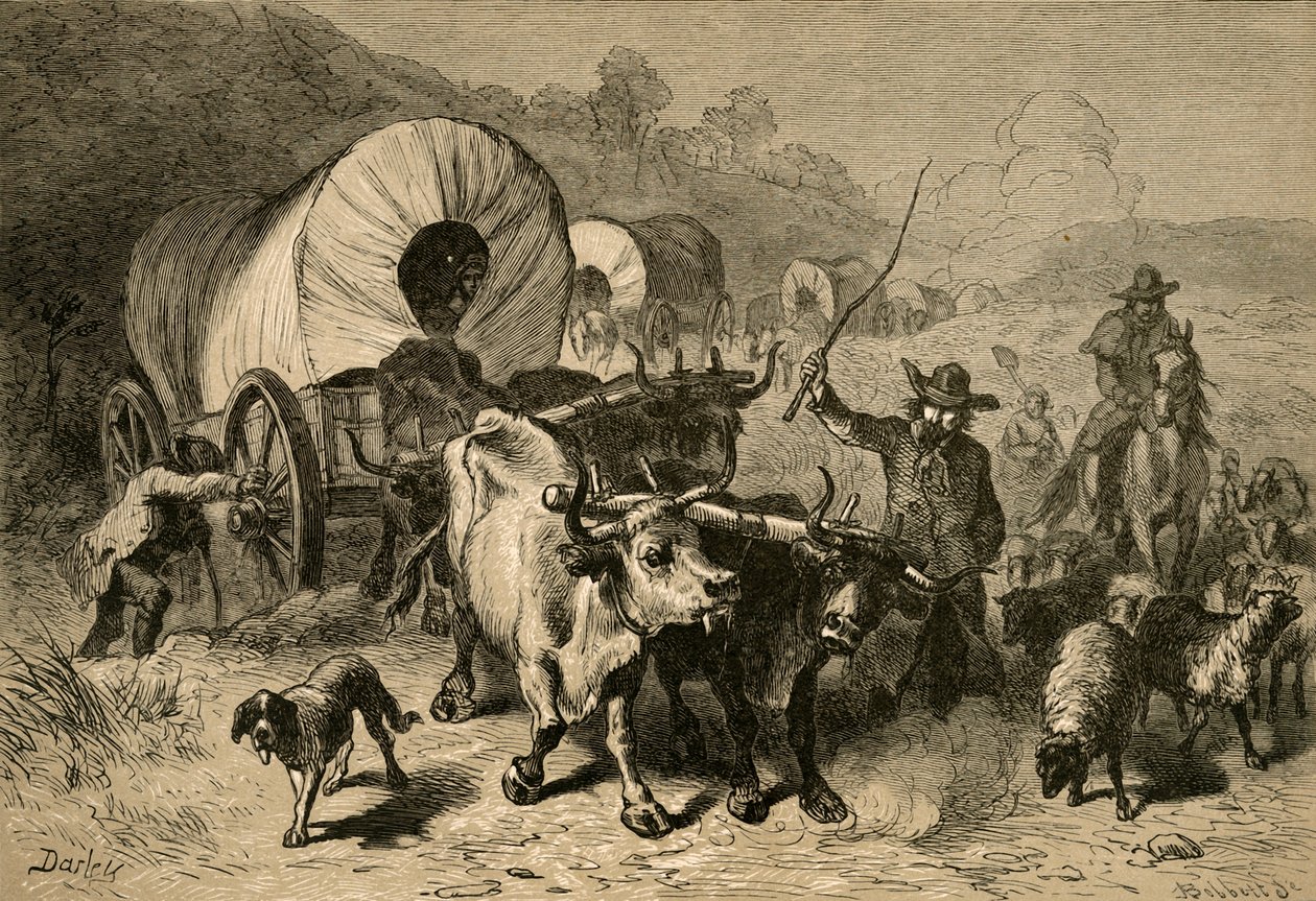 Emigrasjon til det vestlige landet, 1877. av Albert Bobbett