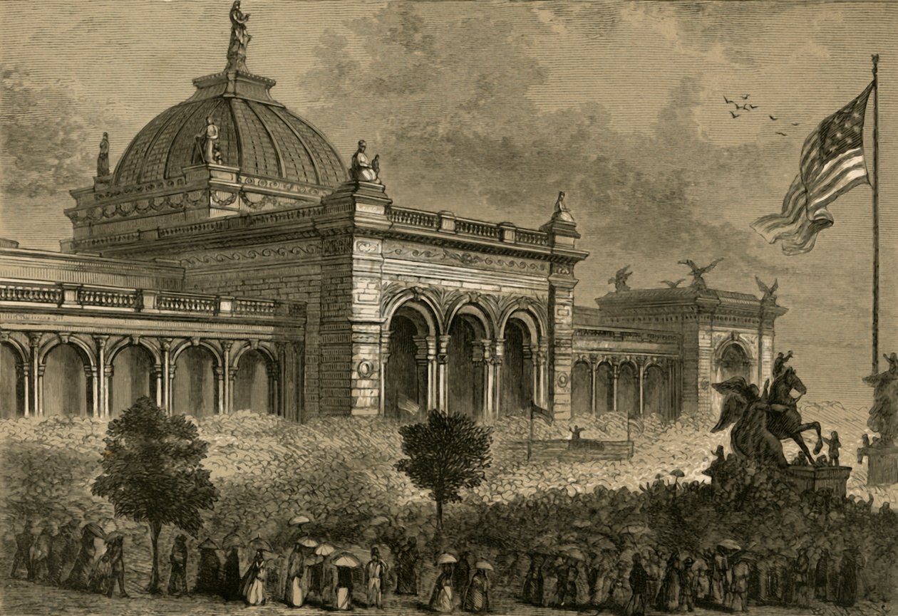 Åpning av hundreårsutstillingen, 4. mai 1876, 1878. av Albert Bobbett
