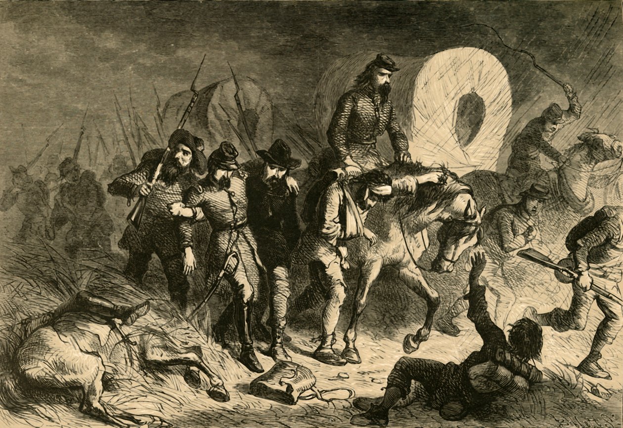 De konføderertes tilbaketrekning fra Shiloh, 1878. av Albert Bobbett