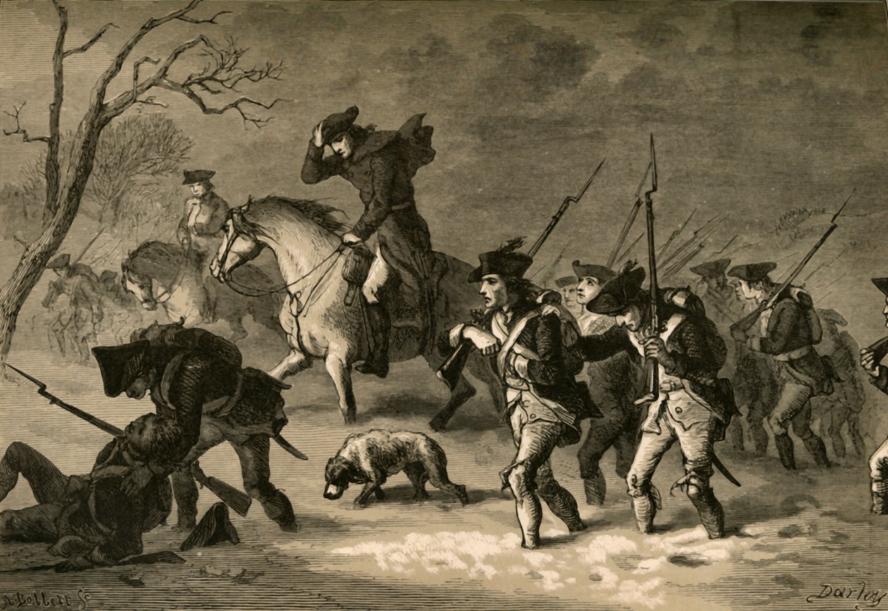 The March of the Valley Forge, 1877. av Albert Bobbett