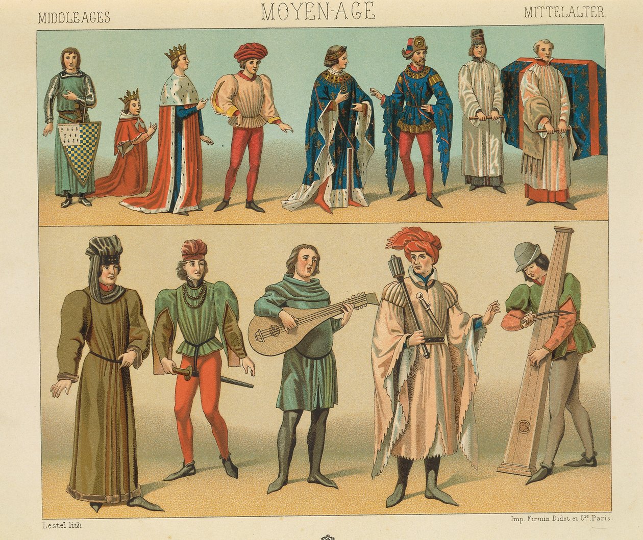 "Le Costume Historique" (The Complete Costume History) av Auguste Racinet, IV bind av Albert Charles August Racinet