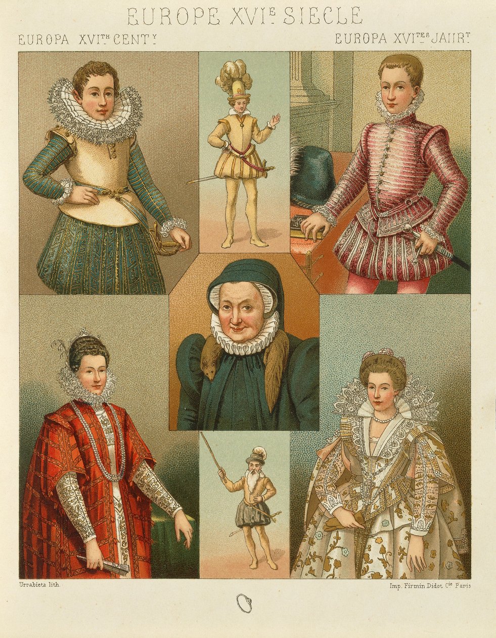 "Le Costume Historique" (The Complete Costume History) av Auguste Racinet, bind IV av Albert Charles August Racinet