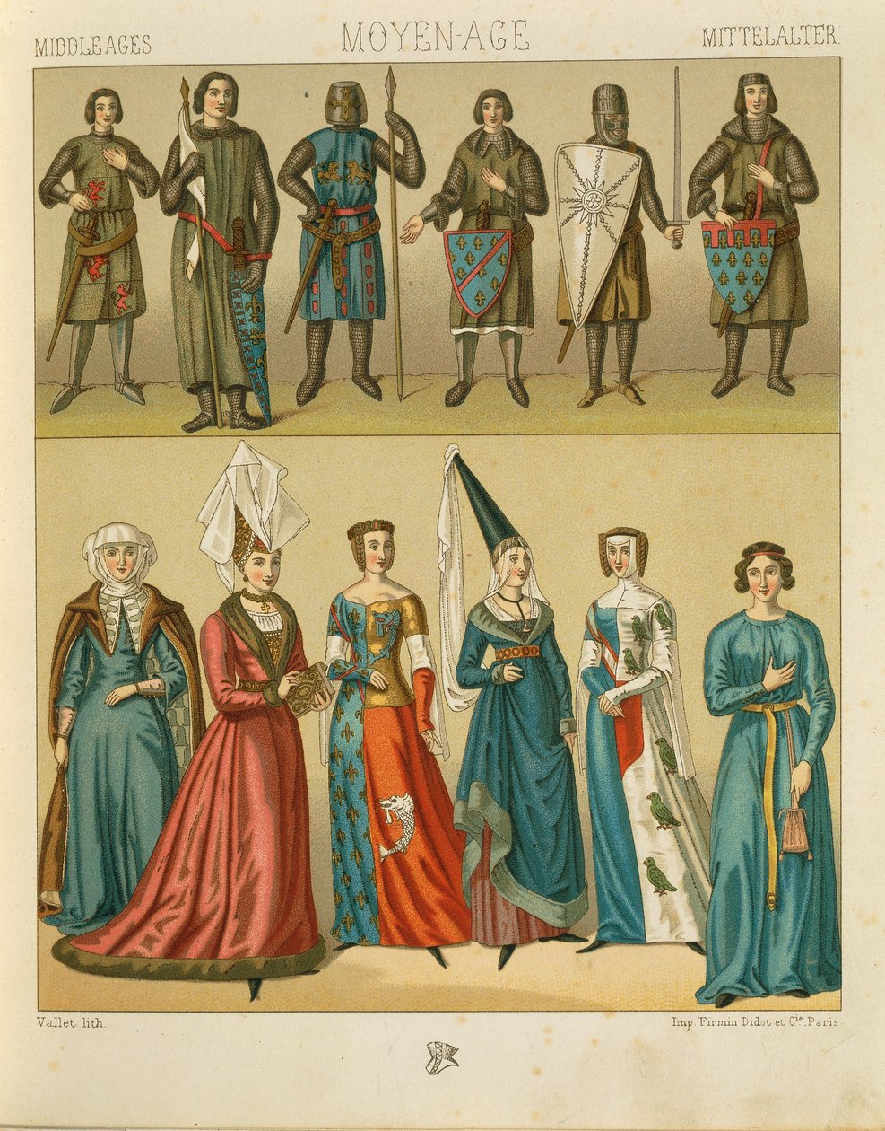 "Le Costume Historique" (The Complete Costume History) av Auguste Racinet, bind IV av Albert Charles August Racinet