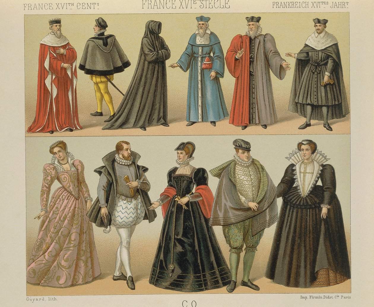 "Le Costume Historique" (The Complete Costume History) av Auguste Racinet, bind IV av Albert Charles August Racinet