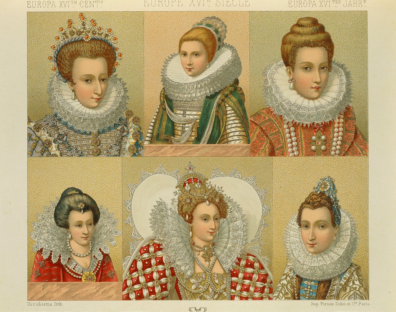 "Le Costume Historique" (The Complete Costume History) av Auguste Racinet, bind IV av Albert Charles August Racinet