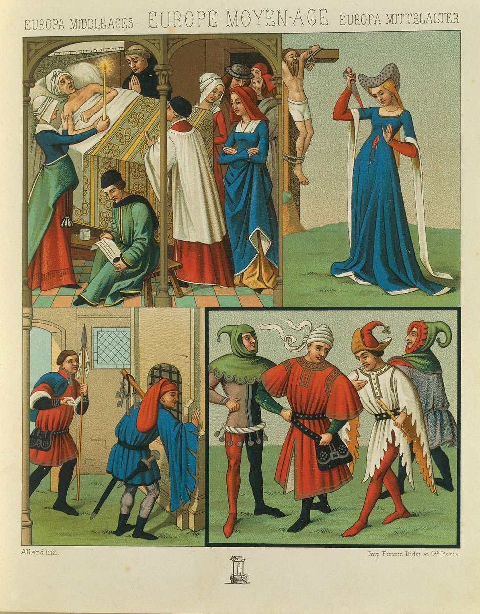 "Le Costume Historique" (The Complete Costume History) av Auguste Racinet, bind IV av Albert Charles August Racinet