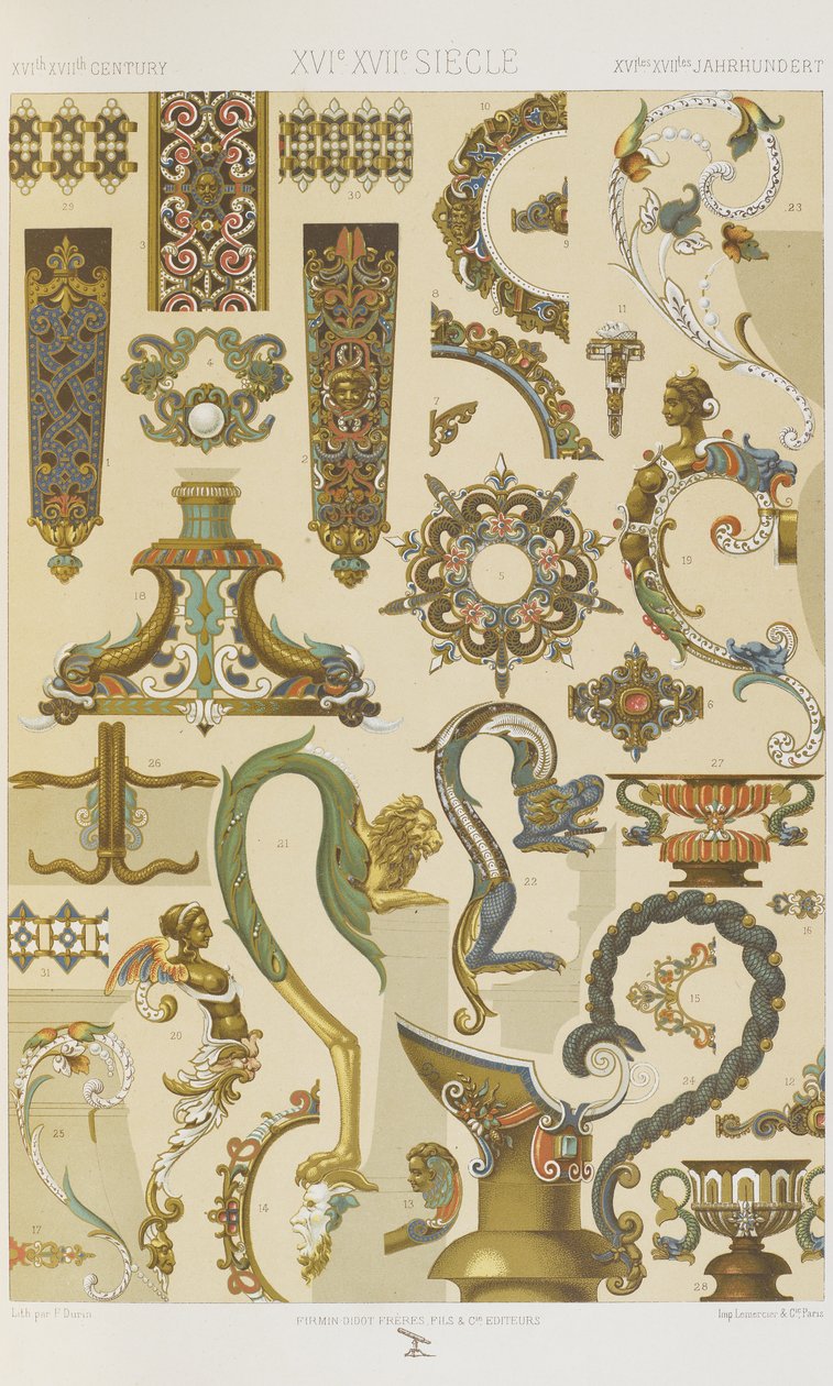 XVI og XVII Centuries, plate 62 fra 