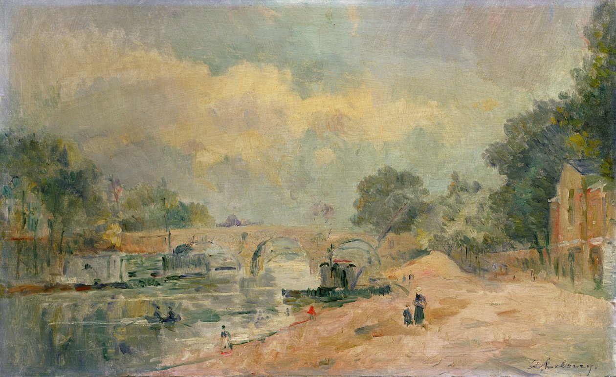 Pont Marie av Albert Charles Lebourg
