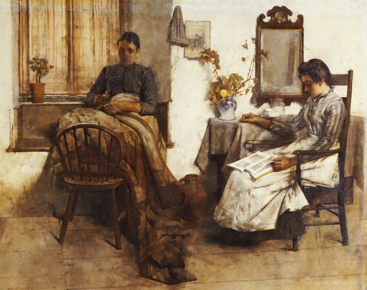 Stille øyeblikk, 1889 av Albert Chevallier Tayler