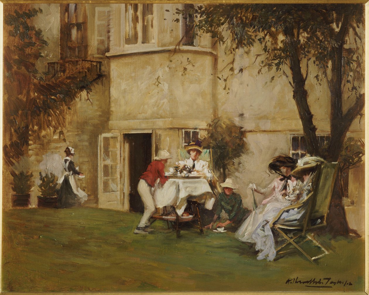 Te i hagen av Albert Chevallier Tayler