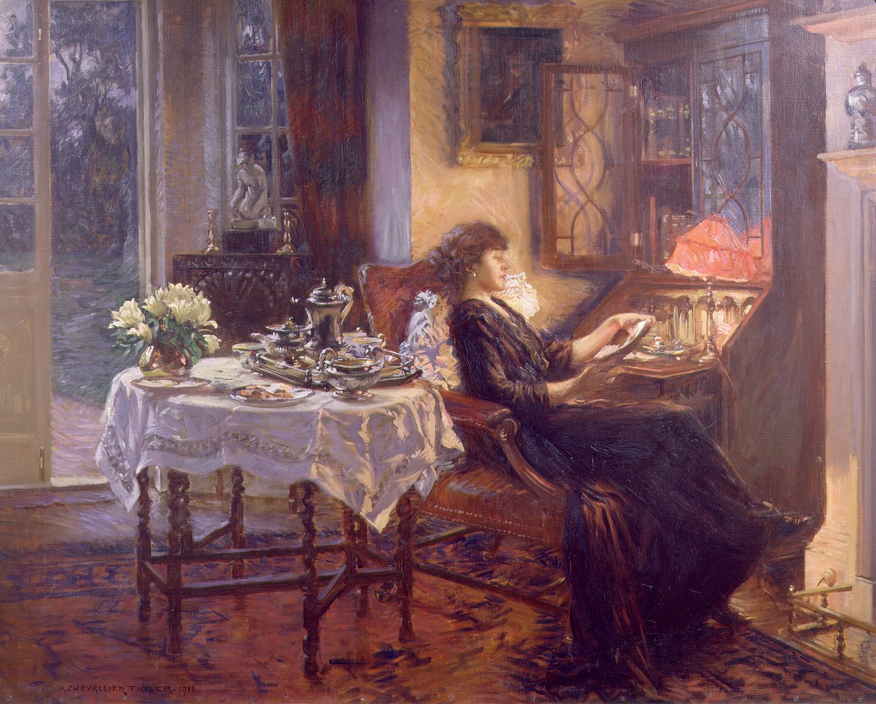 Den stille timen, 1913 av Albert Chevallier Tayler