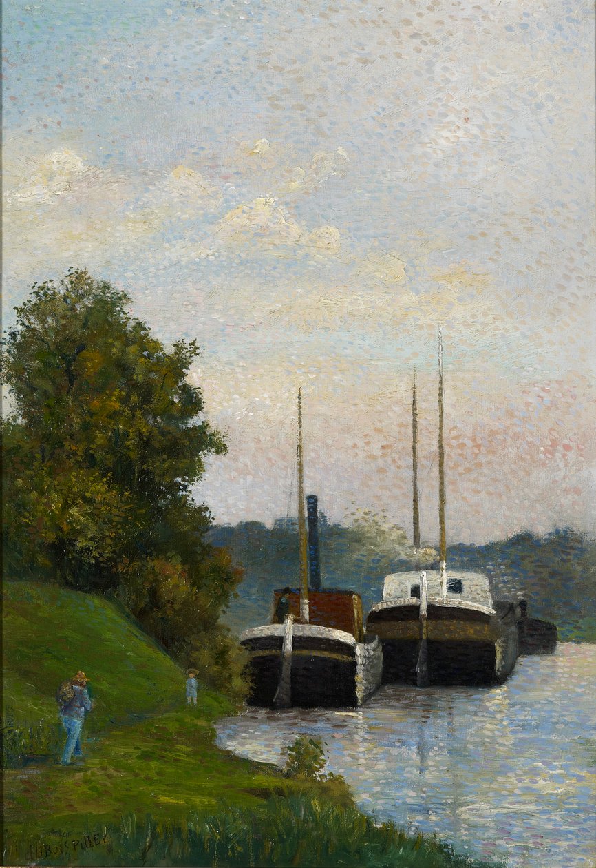 Lektere på Seinen av Albert Dubois Pillet