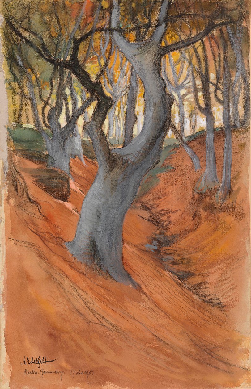 Bøkeskog av Albert Edelfelt