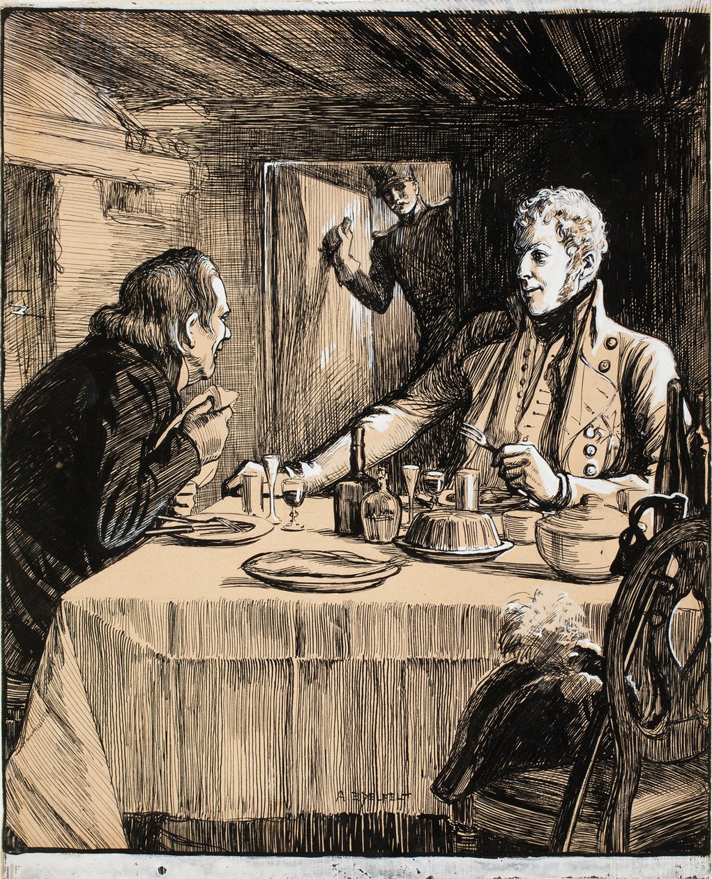 Frokost i Pardala fra diktet Sandels av Albert Edelfelt
