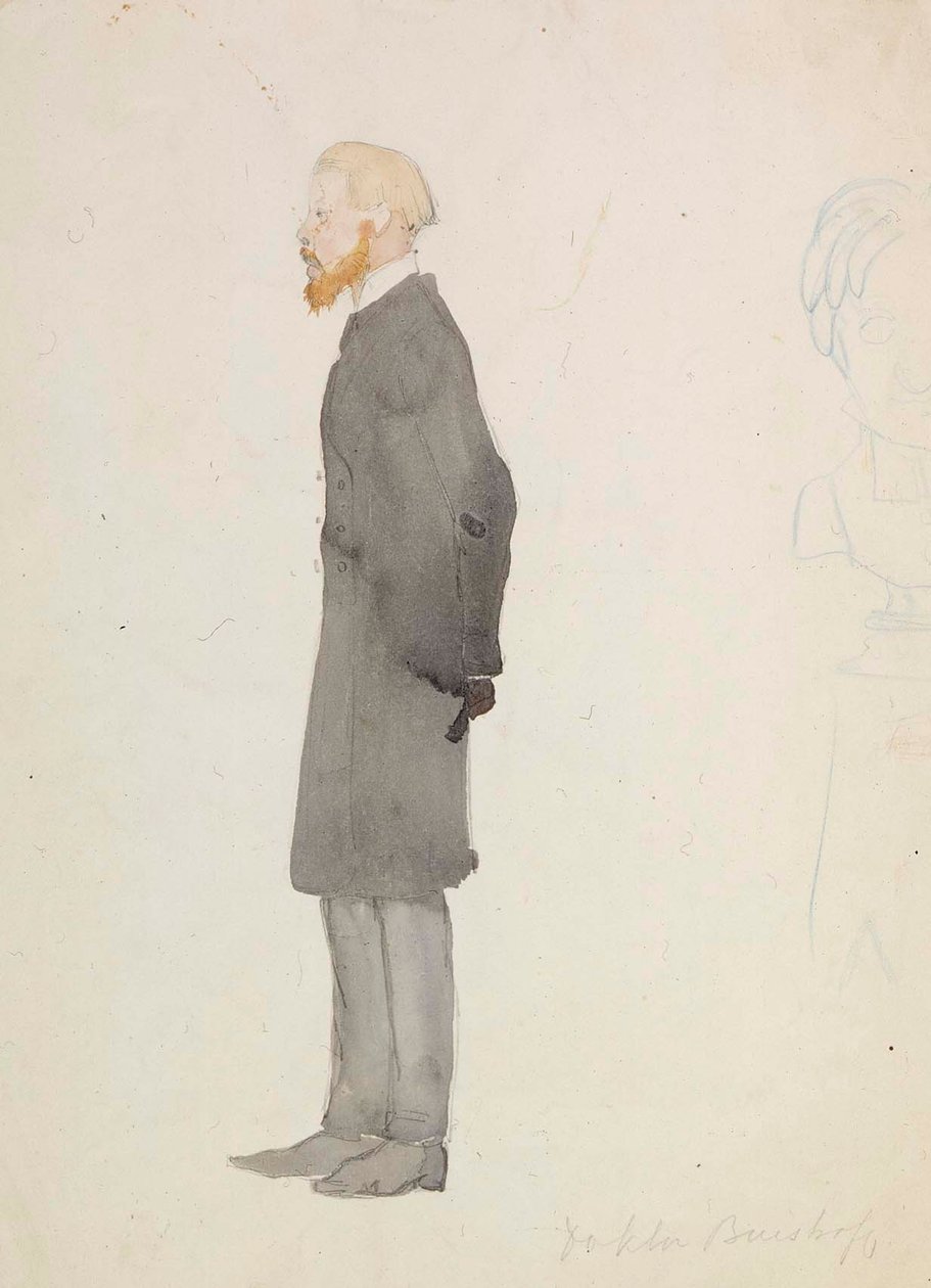 Karikatur av doktor Buistroff av Albert Edelfelt