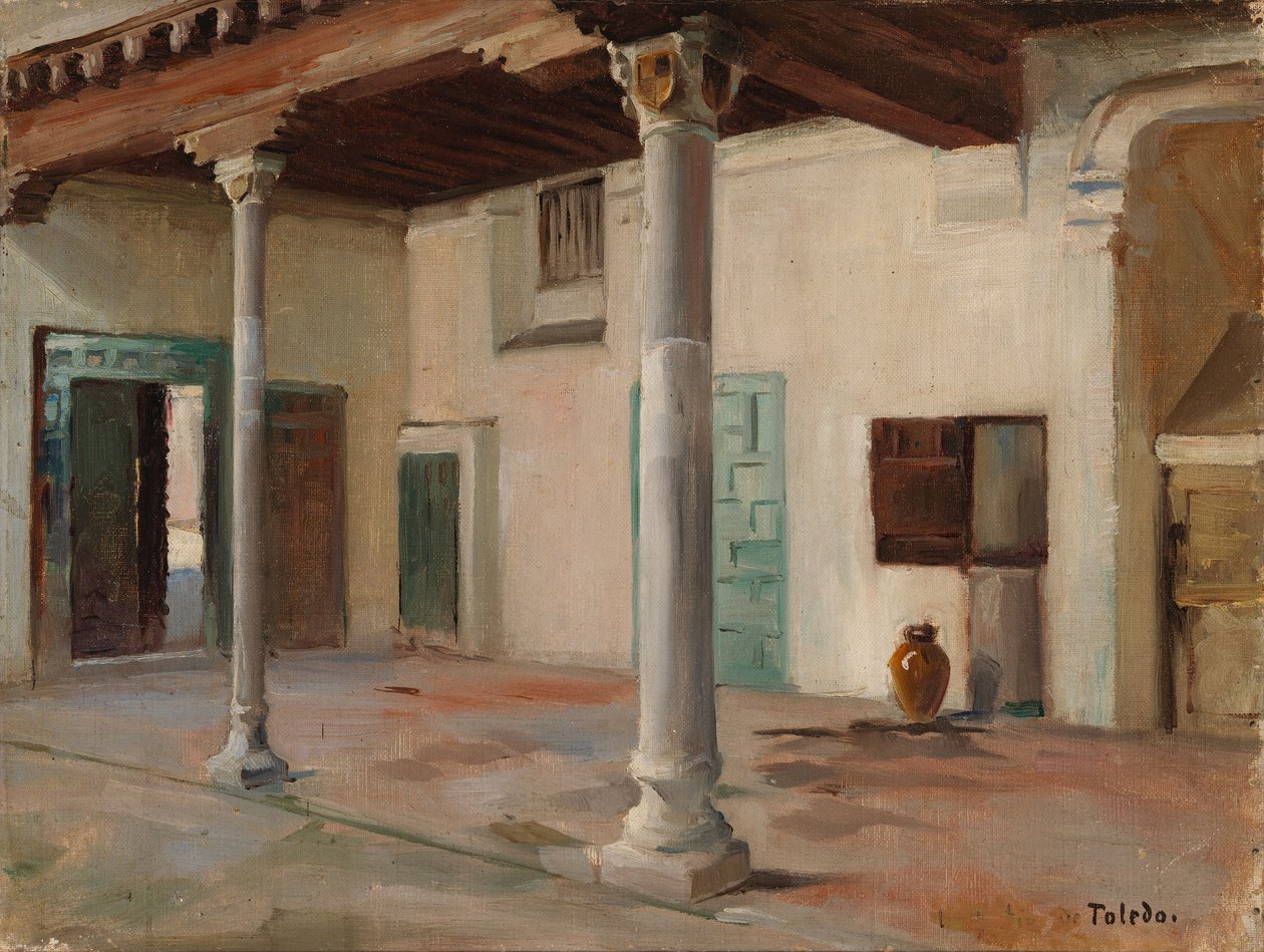 Gårdsplass i Toledo av Albert Edelfelt