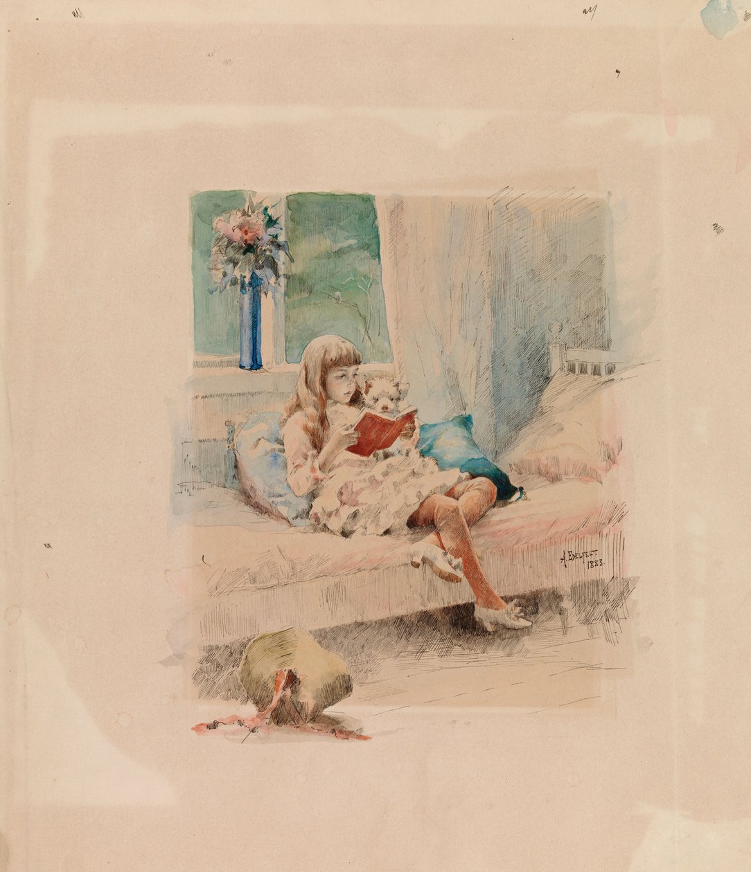 Kjære venner III (Berta og Capi) av Albert Edelfelt
