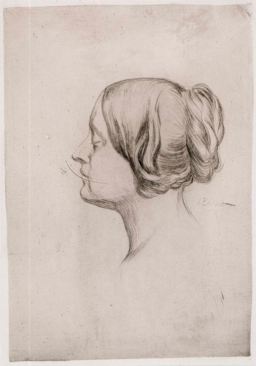 En kvinnes hode av Albert Edelfelt